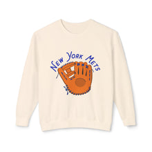 Load image into Gallery viewer, Mets Mitt Lightweight Crewneck Sweatshirt