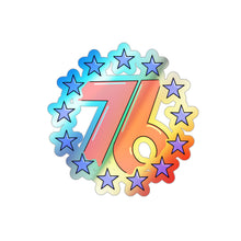 Load image into Gallery viewer, 76ers Stars Holographic Stickers